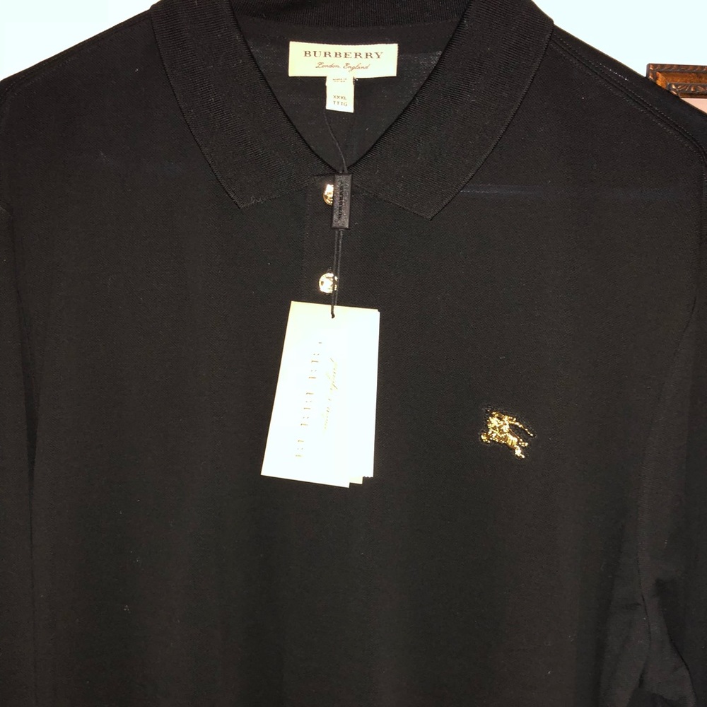 Men’s Burberry polo shirt size xxl